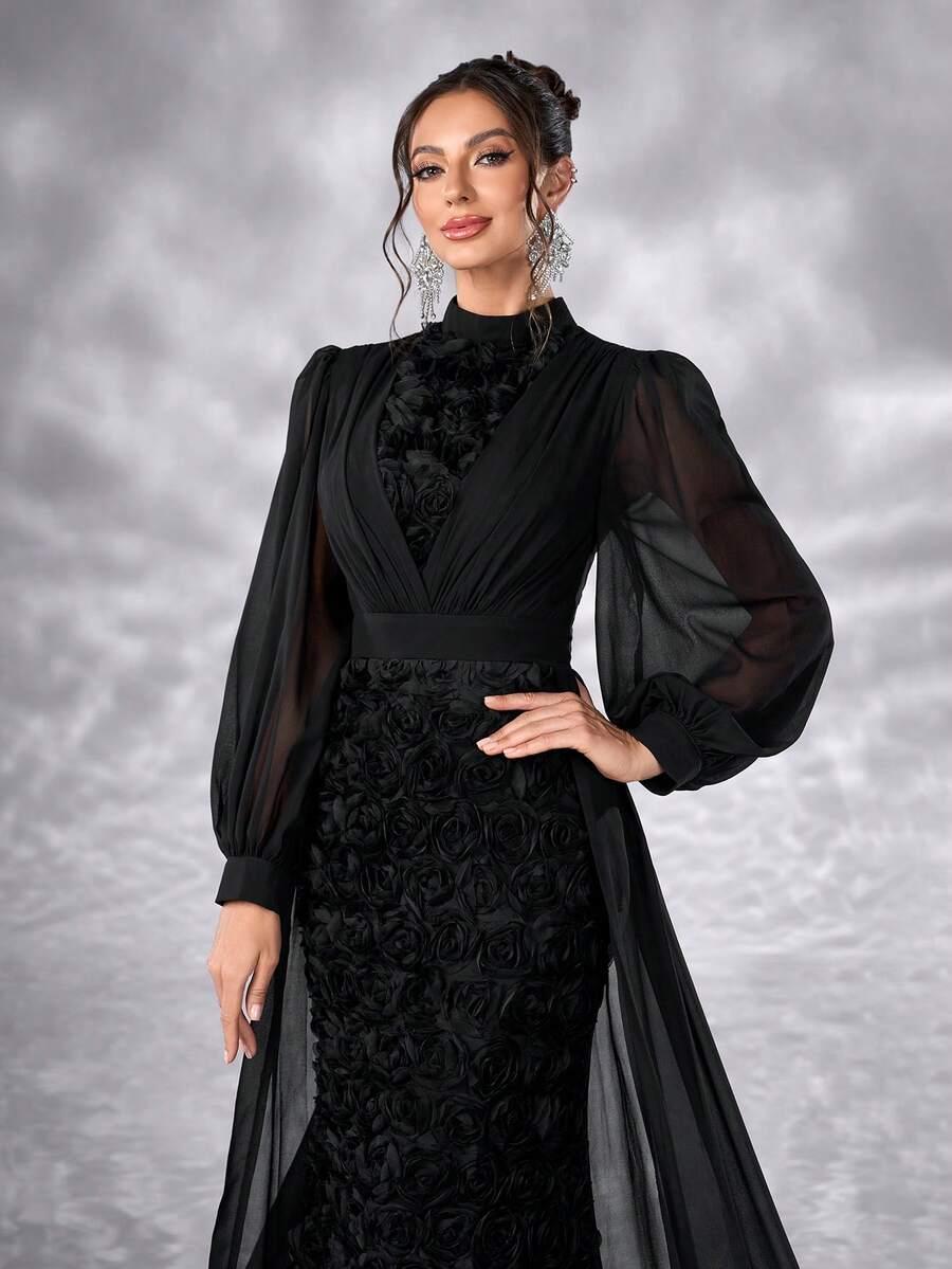 GIFFNISETI CZARNA MAXI SUKIENKA S06__XL