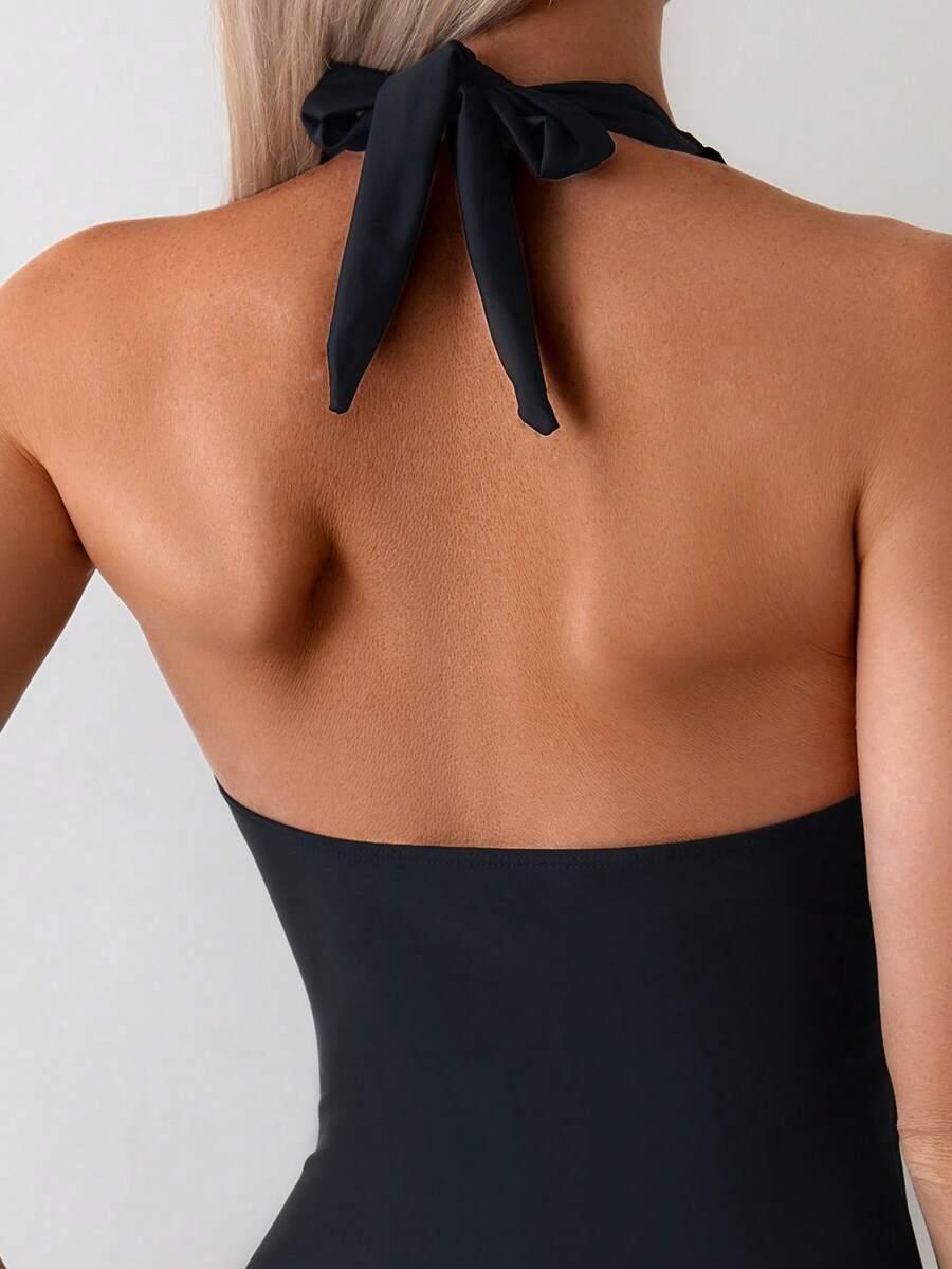 SHEIN JEDNOCZĘŚCIOWY STRÓJ KĄPIELOWY S09__L