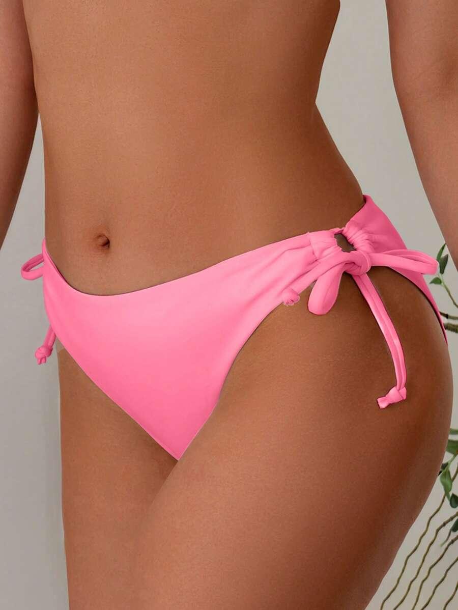 SWIM MOD RÓŻOWY DÓŁ OD BIKINI WIĄZANIE S09__XL