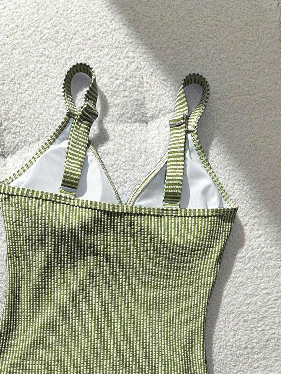 SWIM LUSHOIRE JEDNOCZĘŚCIOWY STRÓJ KĄPIELOWY W PASKI S09__S