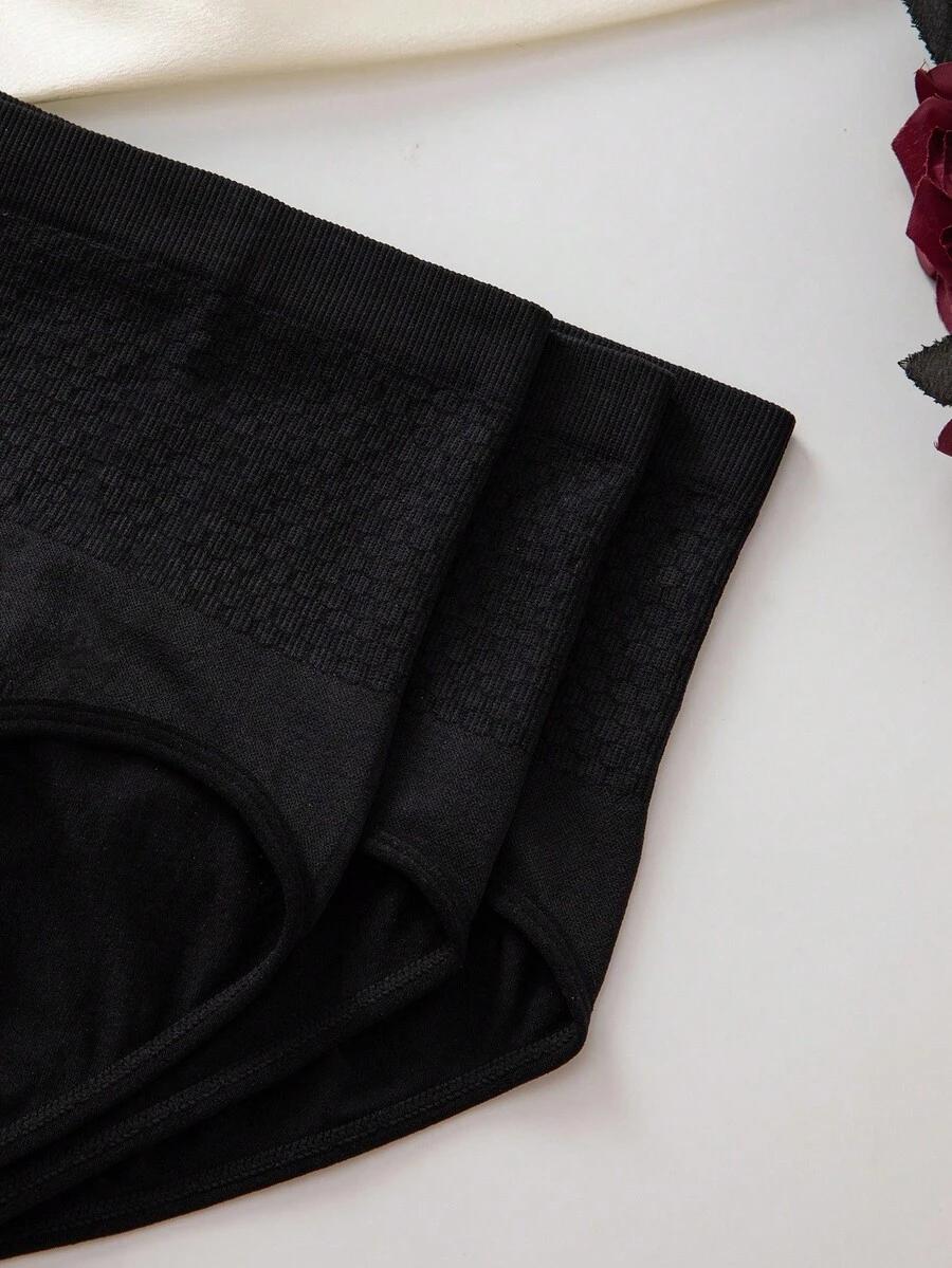 SHEIN CZARNE MAJTKI 6-PACK S06__L