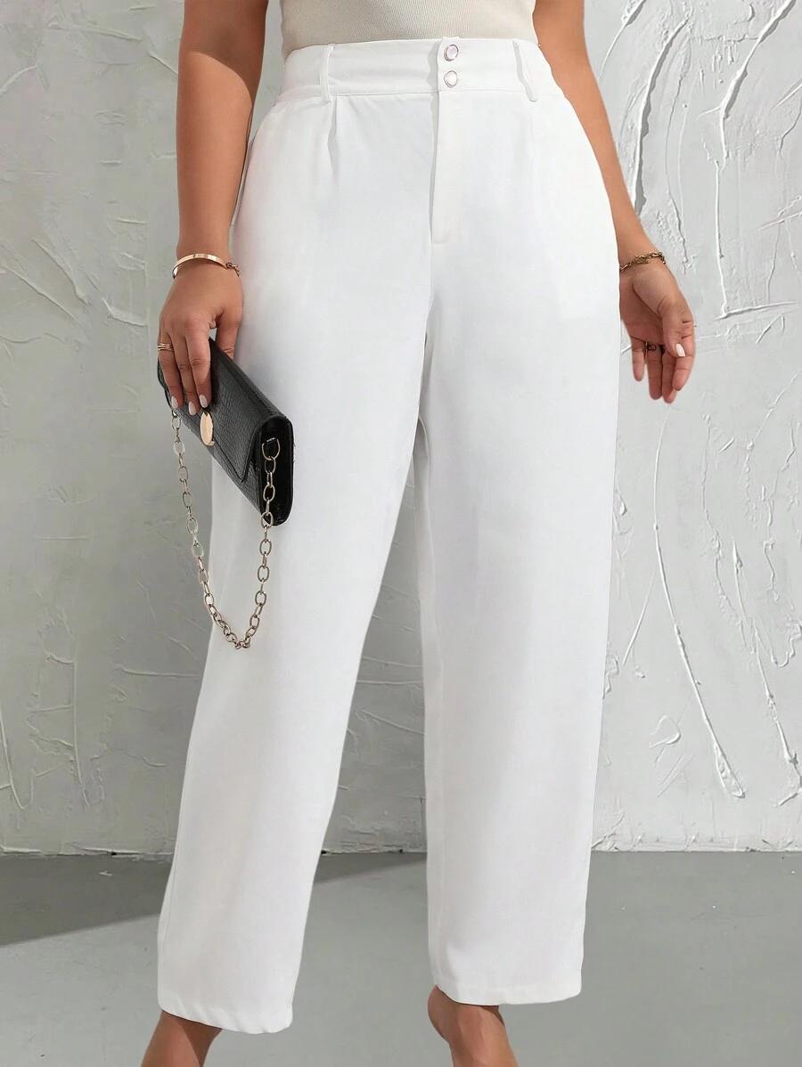 SHEIN BIAŁE SPODNIE CASUAL S06__46