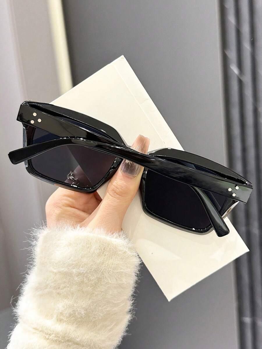 SHEIN CZARNY OKULARY PRZECIWSŁONECZNE S07