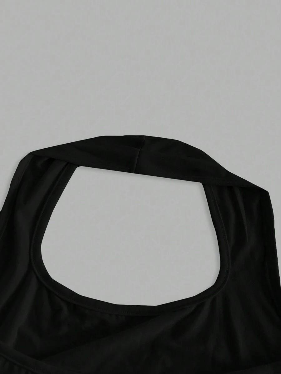 SHEIN CZARNY TOP BASIC PK01__XXL