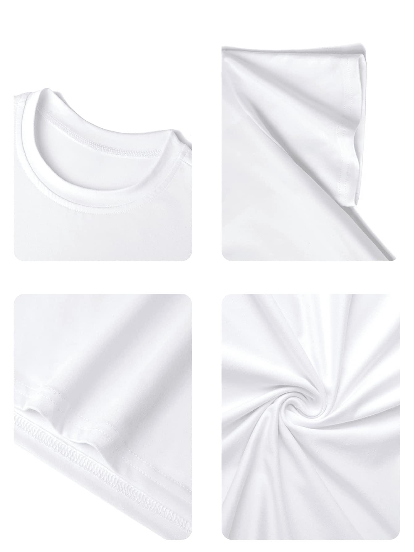 SHEIN BIAŁY T-SHIRT NADRUK S06__152/158
