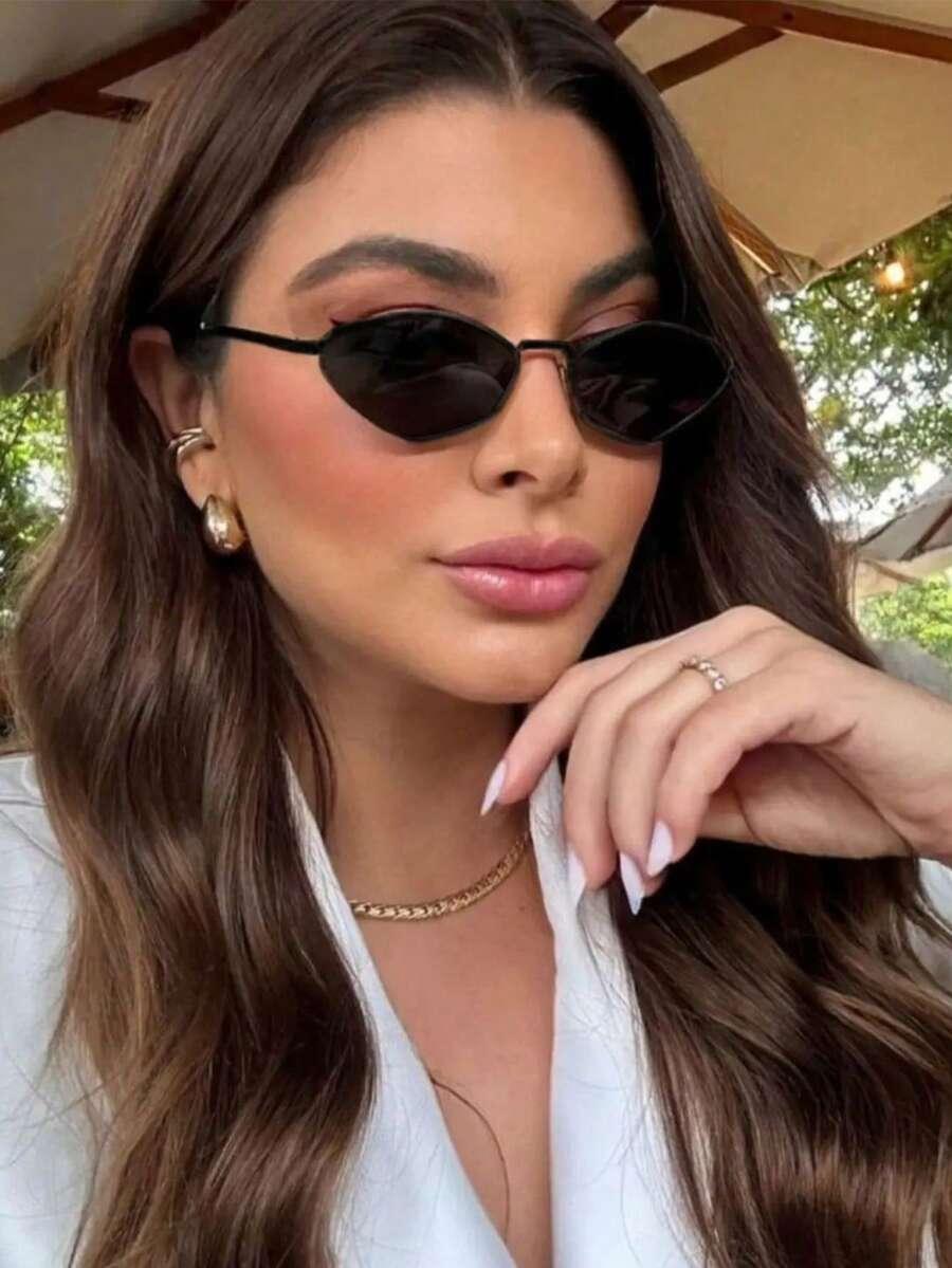 SHEIN CZARNE OKULARY PRZECIWSŁONECZNE S07