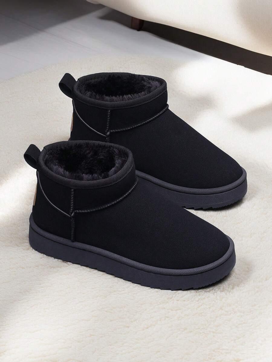 SHEIN CZARNE BUTY ŚNIEGOWCE OCIEPLENIE W01__39