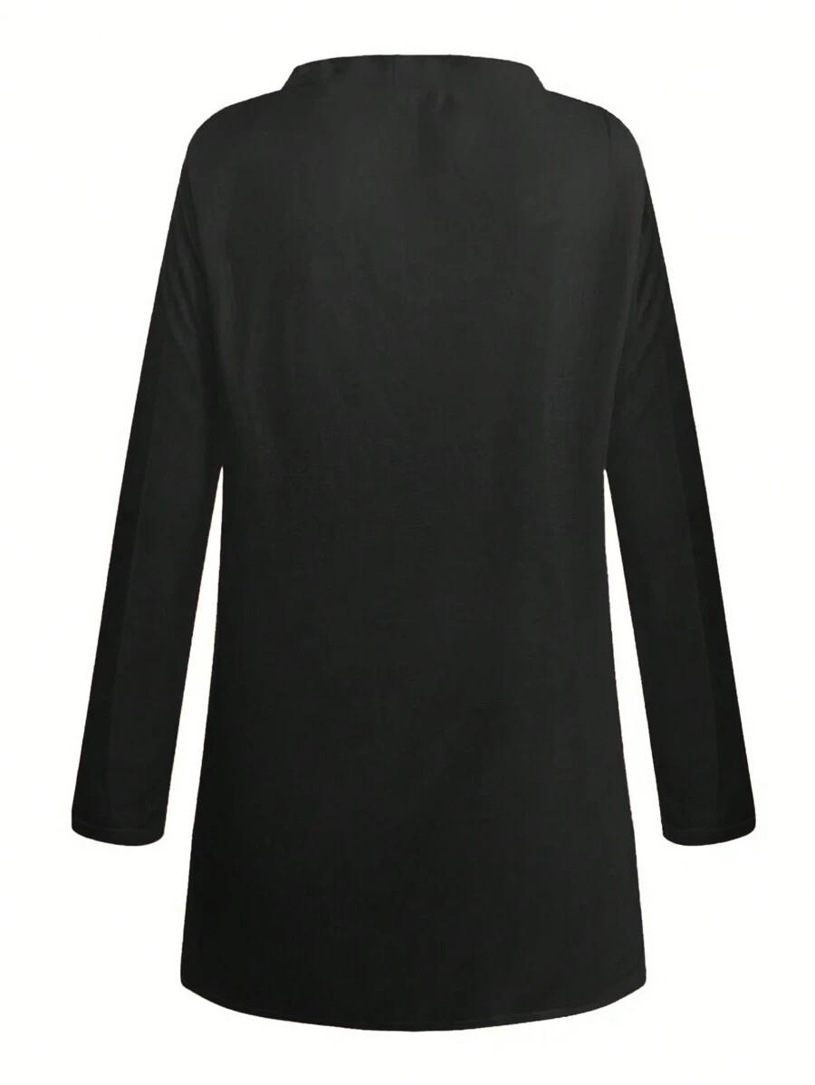 SHEIN CZARNY SWETER KARDIGAN S06__M