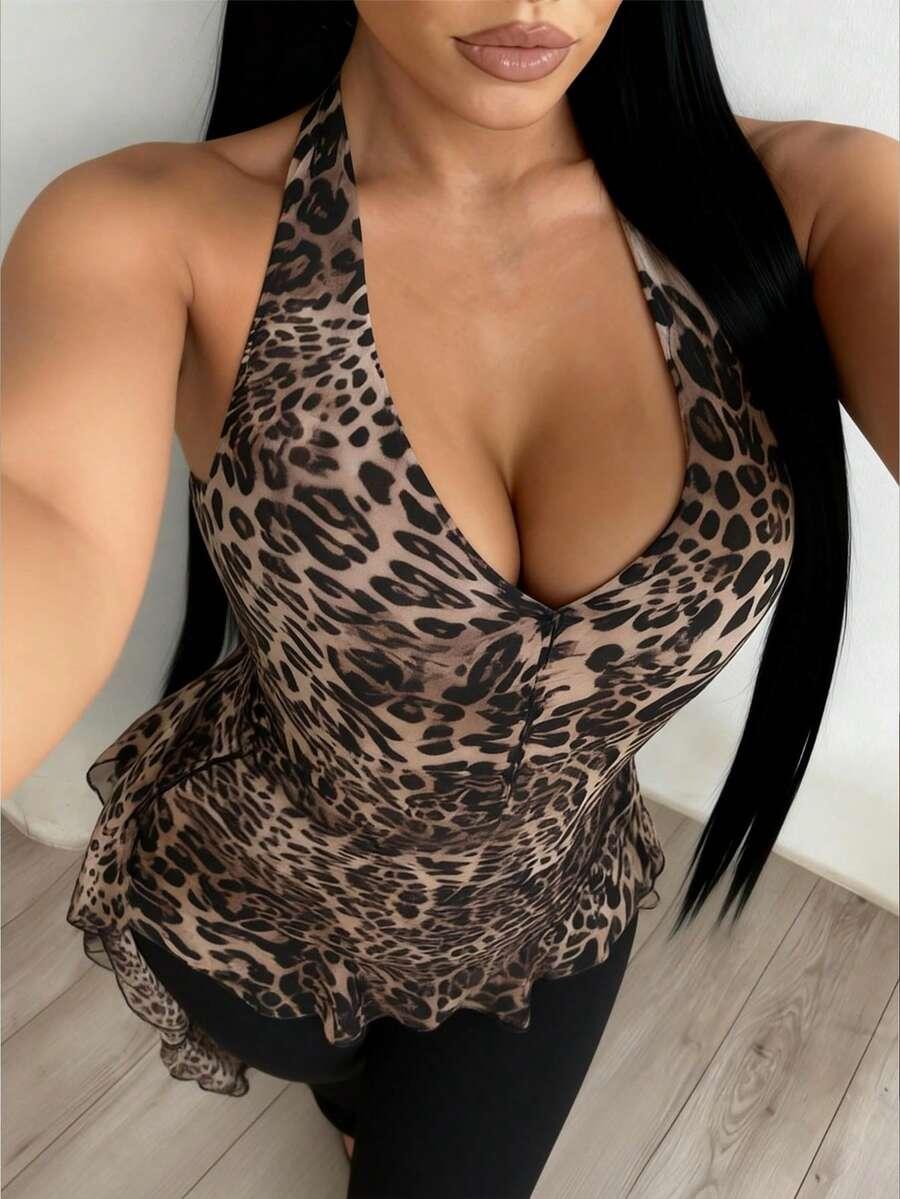SHEIN TOP ANIMAL PRINT S09__L