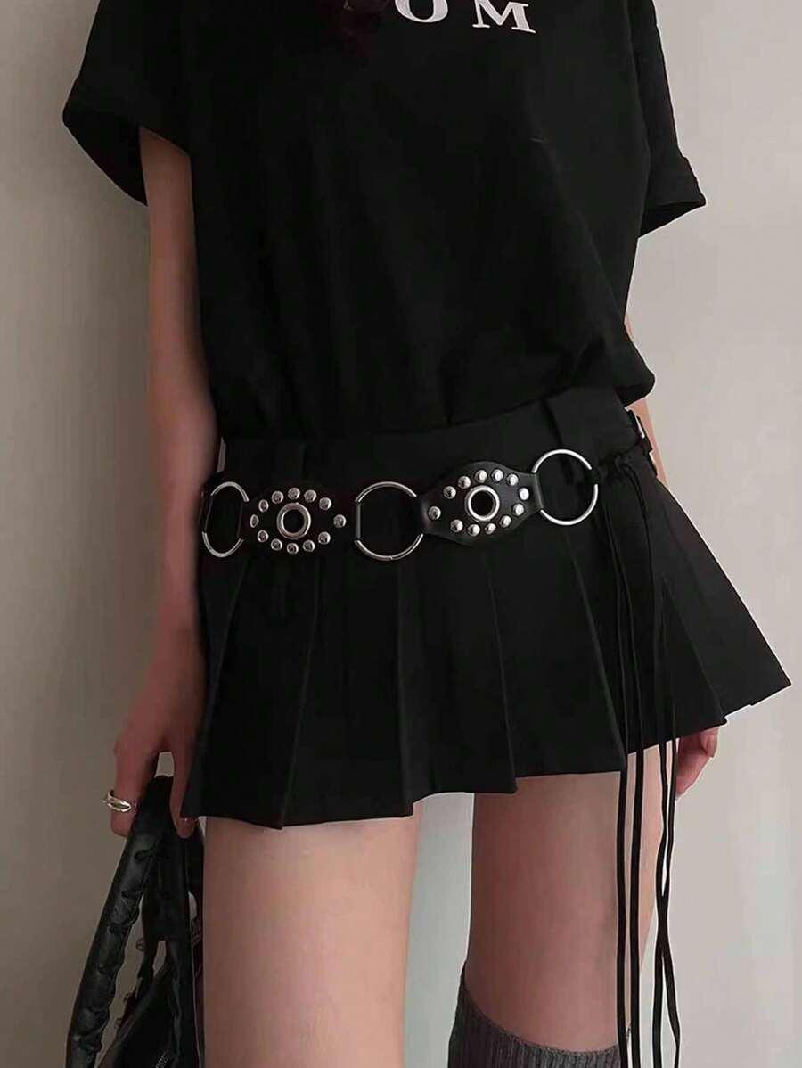 SHEIN CZARNY PASEK WIĄZANIE S07__OS