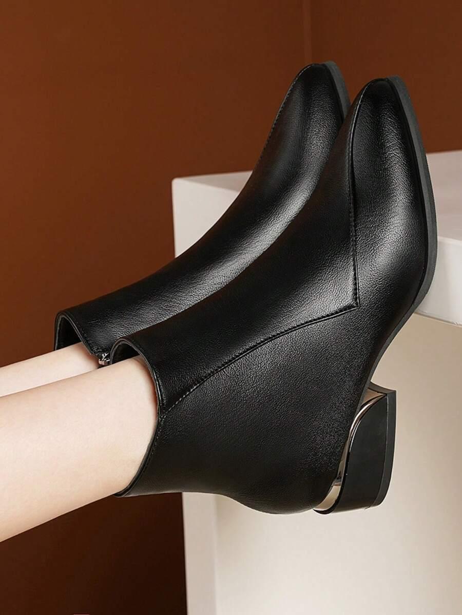 SHEIN CZARNE BOTKI ZAMEK W01__39