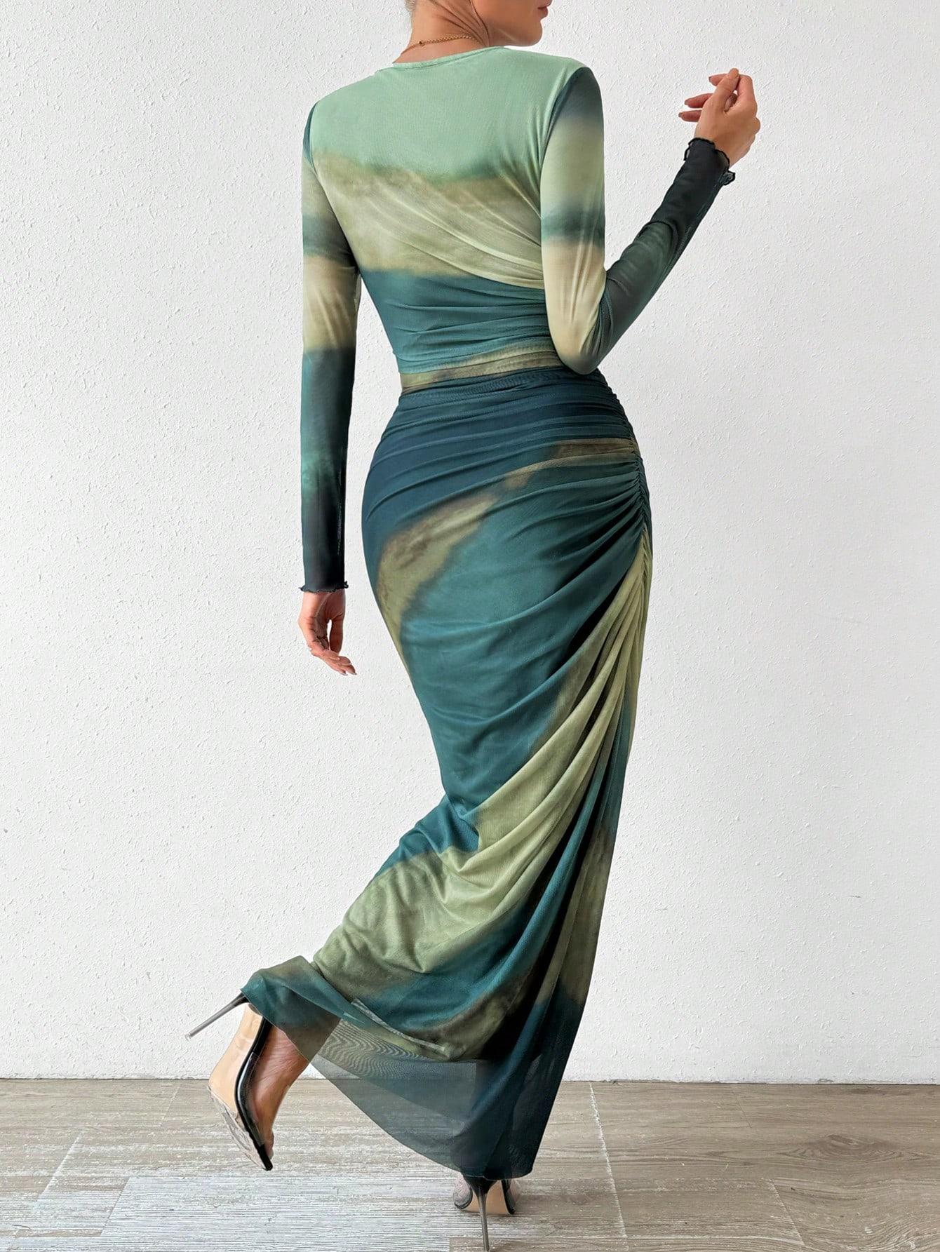 ZOLIQUE ZIELONA MAXI SUKIENKA S06__M