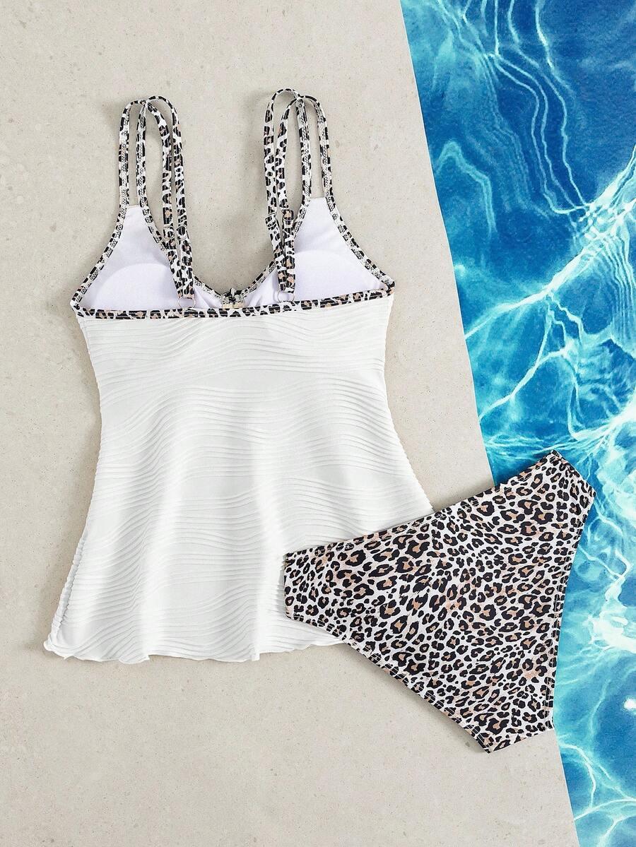 SWIM LUSHOIRE DWUCZĘŚCIOWY STRÓJ KĄPIELOWY ANIMAL PRINT S09__L