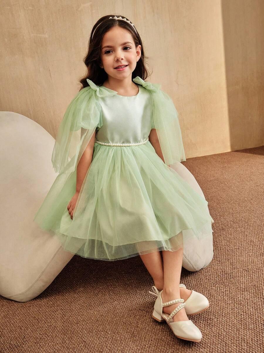 SHEIN ZIELONA SUKIENKA TIUL S06__110/116