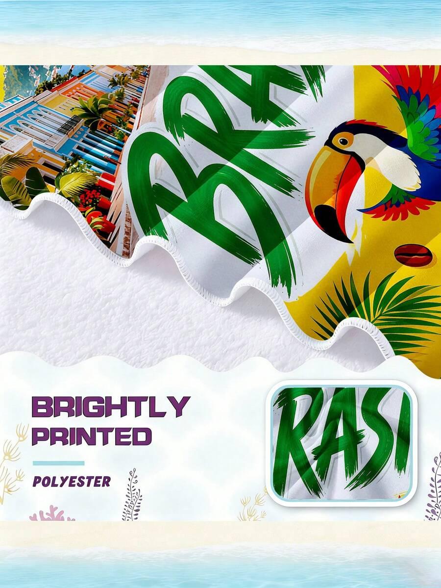 SHEIN RĘCZNIK PLAŻOWY WZÓR S07__70X140CM