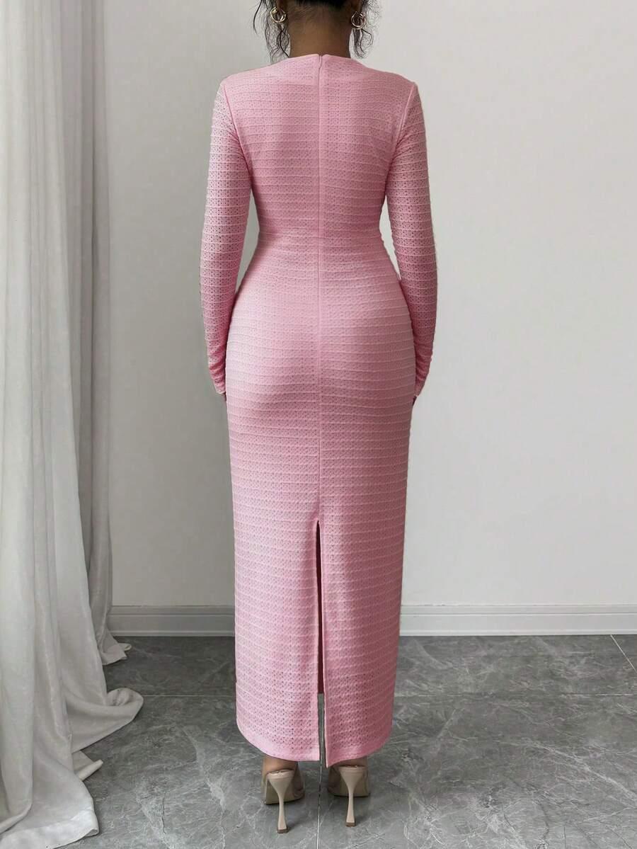 SHEIN RÓŻOWA SUKIENKA GUZIKI S06__XL