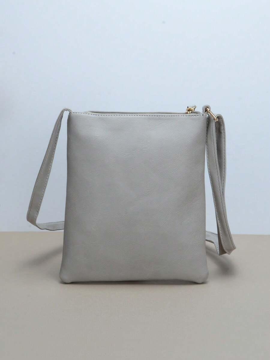 SHEIN SZARA TOREBKA NA RAMIĘ S07__20X23CM
