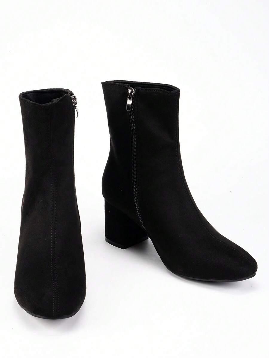 SHEIN CZARNE BOTKI NA KLOCKU W01__39