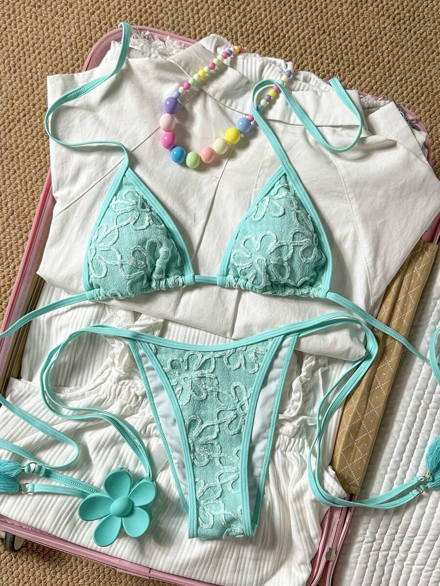 SWIM MOD NIEBIESKI DWUCZĘŚCIOWY STRÓJ KĄPIELOWY S09__L