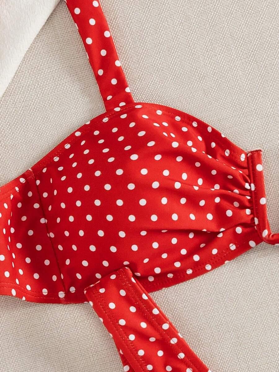SHEIN DWUCZĘŚCIOWY STRÓJ KĄPIELOWY S09__L