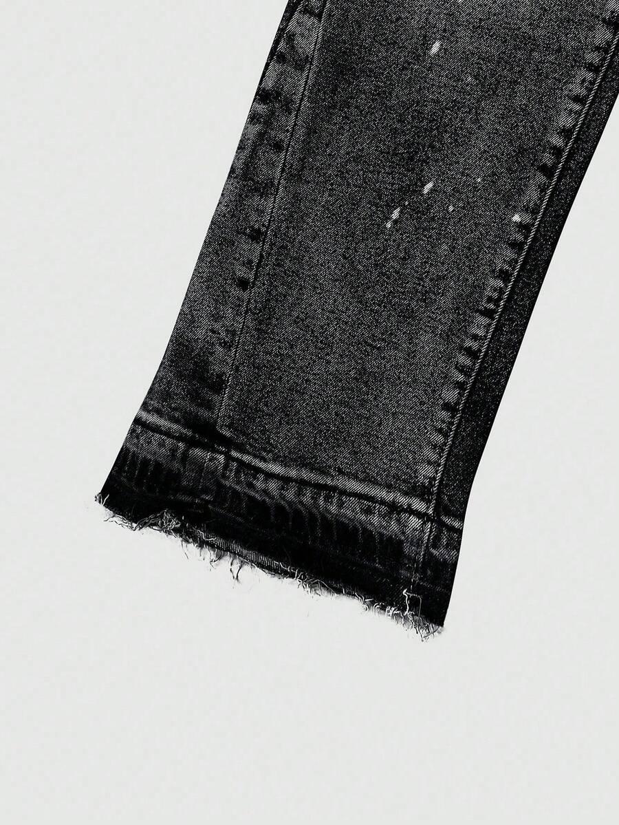 SHEIN CZARNE SPODNIE JEANS S06__XXS