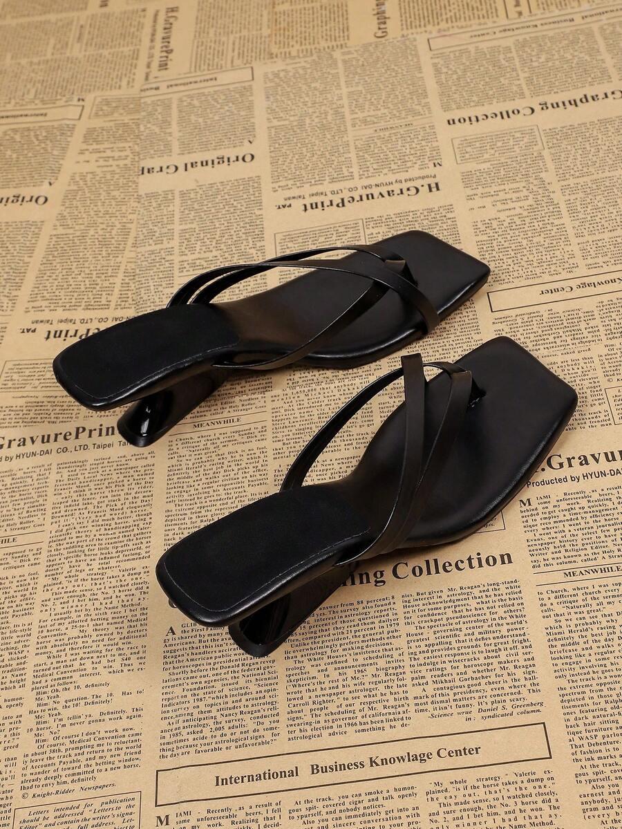 SHEIN CZARNE KLAPKI OBCAS S06__36,5