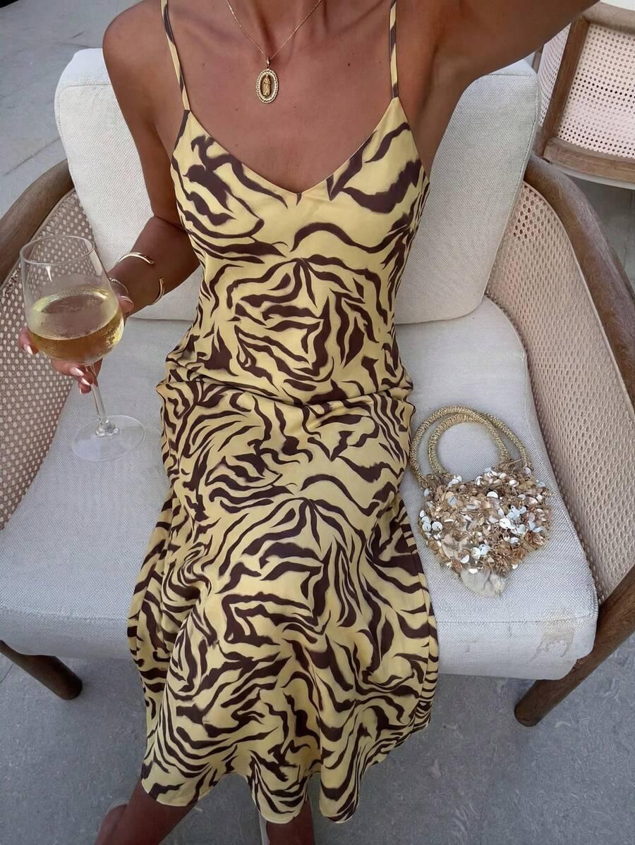 SHEIN MAXI SUKIENKA WZÓR PK01__S
