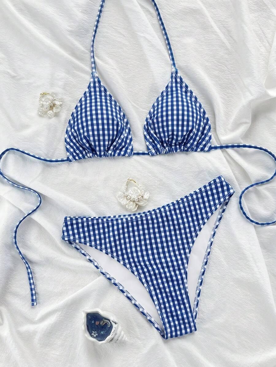 SWIM VCAY KOMPLET BIKINI WZÓR KRATKA S09__M