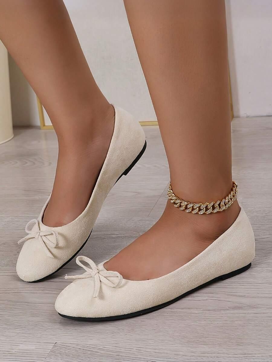 SHEIN BEŻOWE BALERINY KOKARDA S06__39