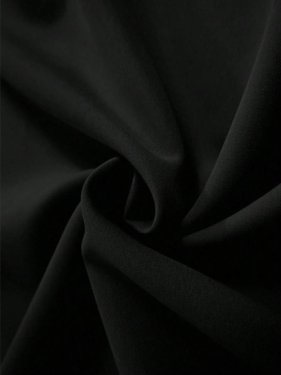 SHEIN CZARNA MAXI SPÓDNICA KIESZENIE S06__48