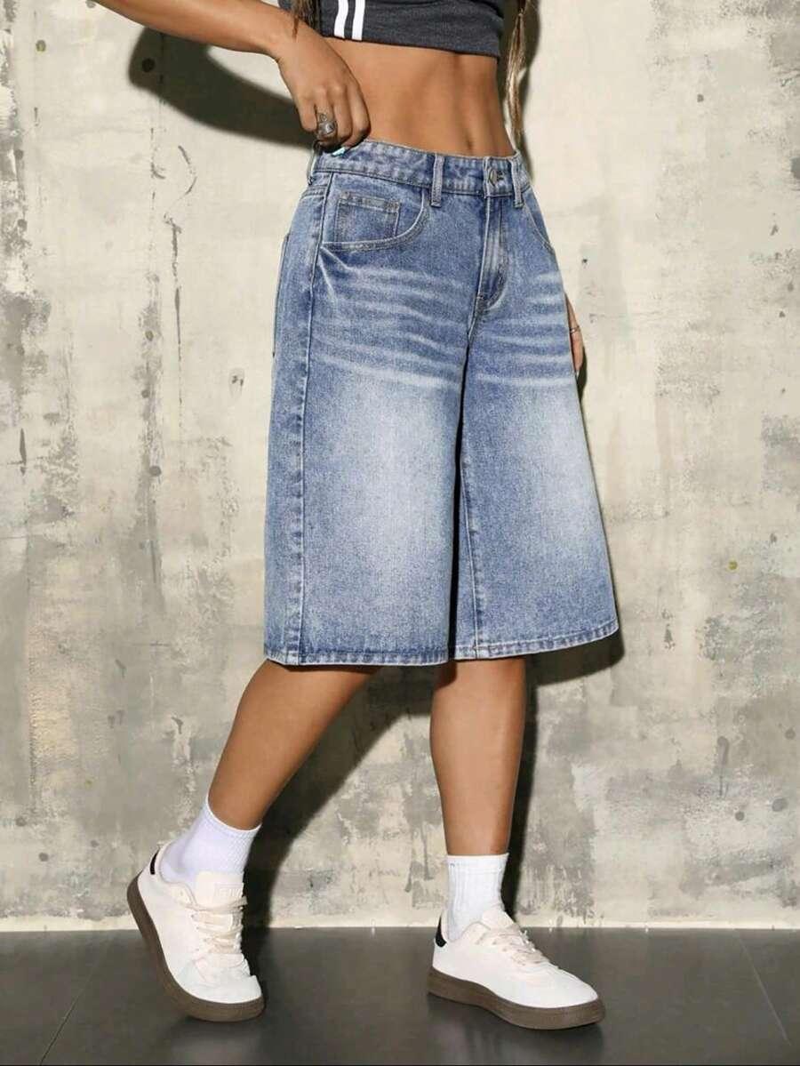 SHEIN NIEBIESKIE SPODNIE JEANS S06__S