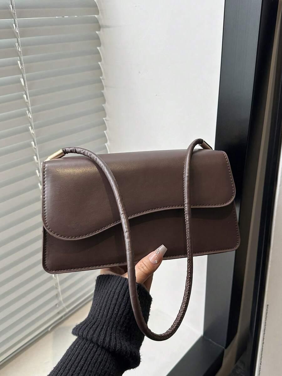 SHEIN BRĄZOWA TOREBKA NA RAMIĘ S07__24X13CM