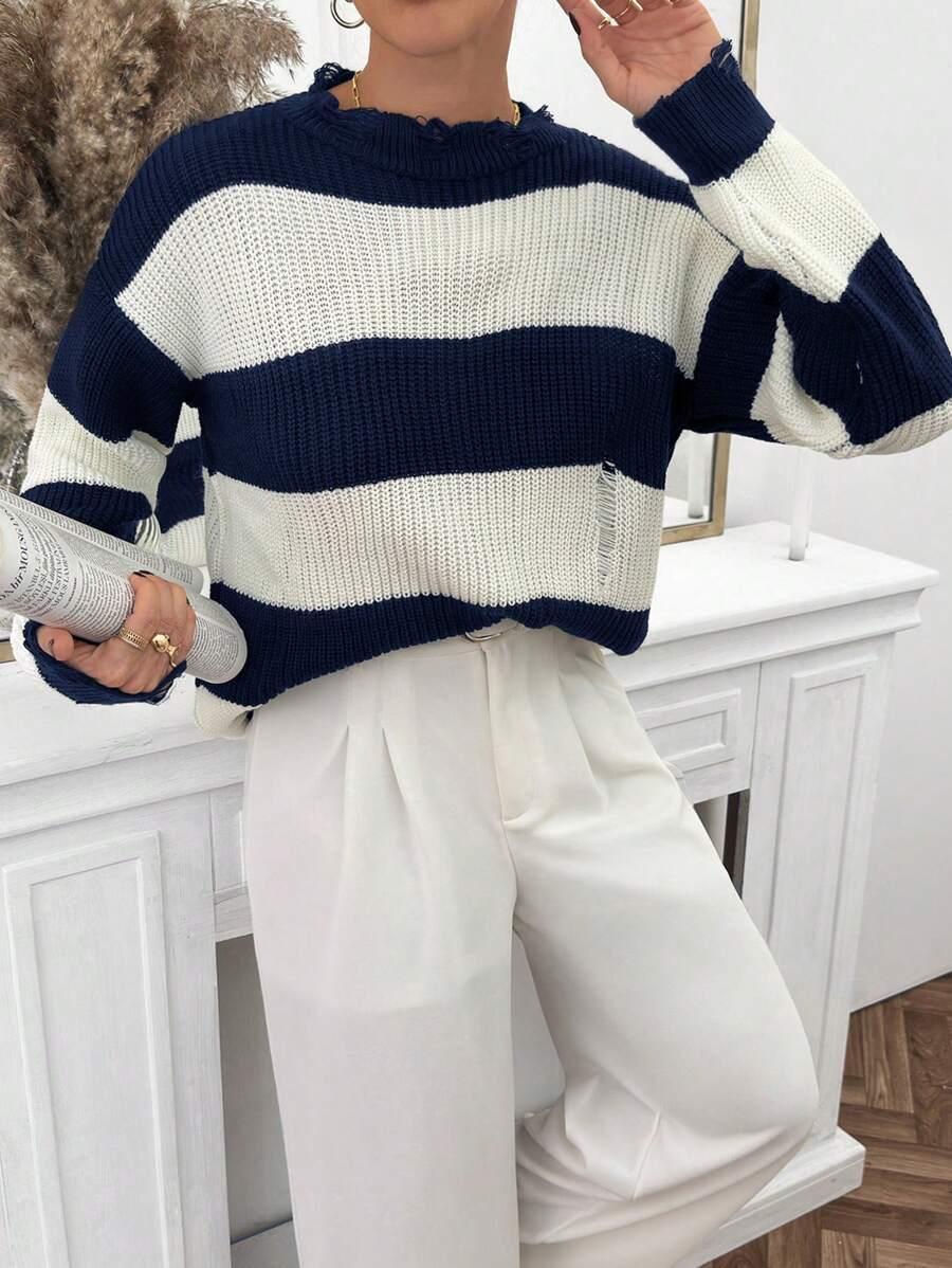 SHEIN SWETER Z DŁUGIM RĘKAWEM S06__S