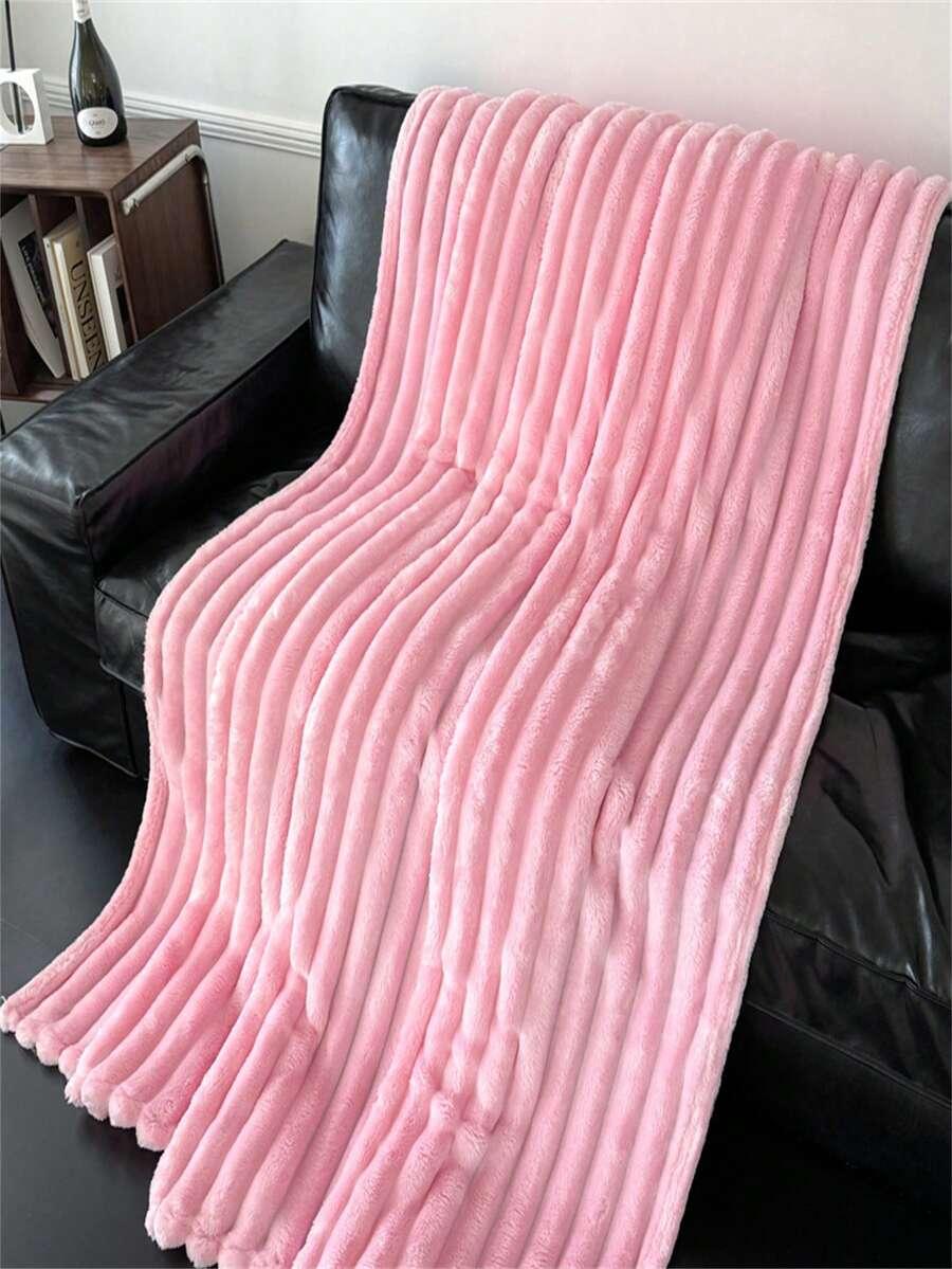 SHEIN RÓŻOWY KOC MIŚ S07__120X200