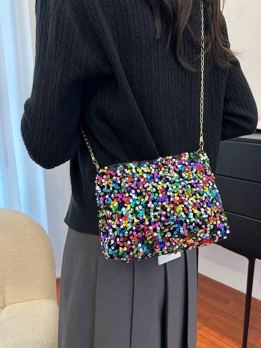 SHEIN TOREBKA NA RAMIĘ CEKINY S07__23X19