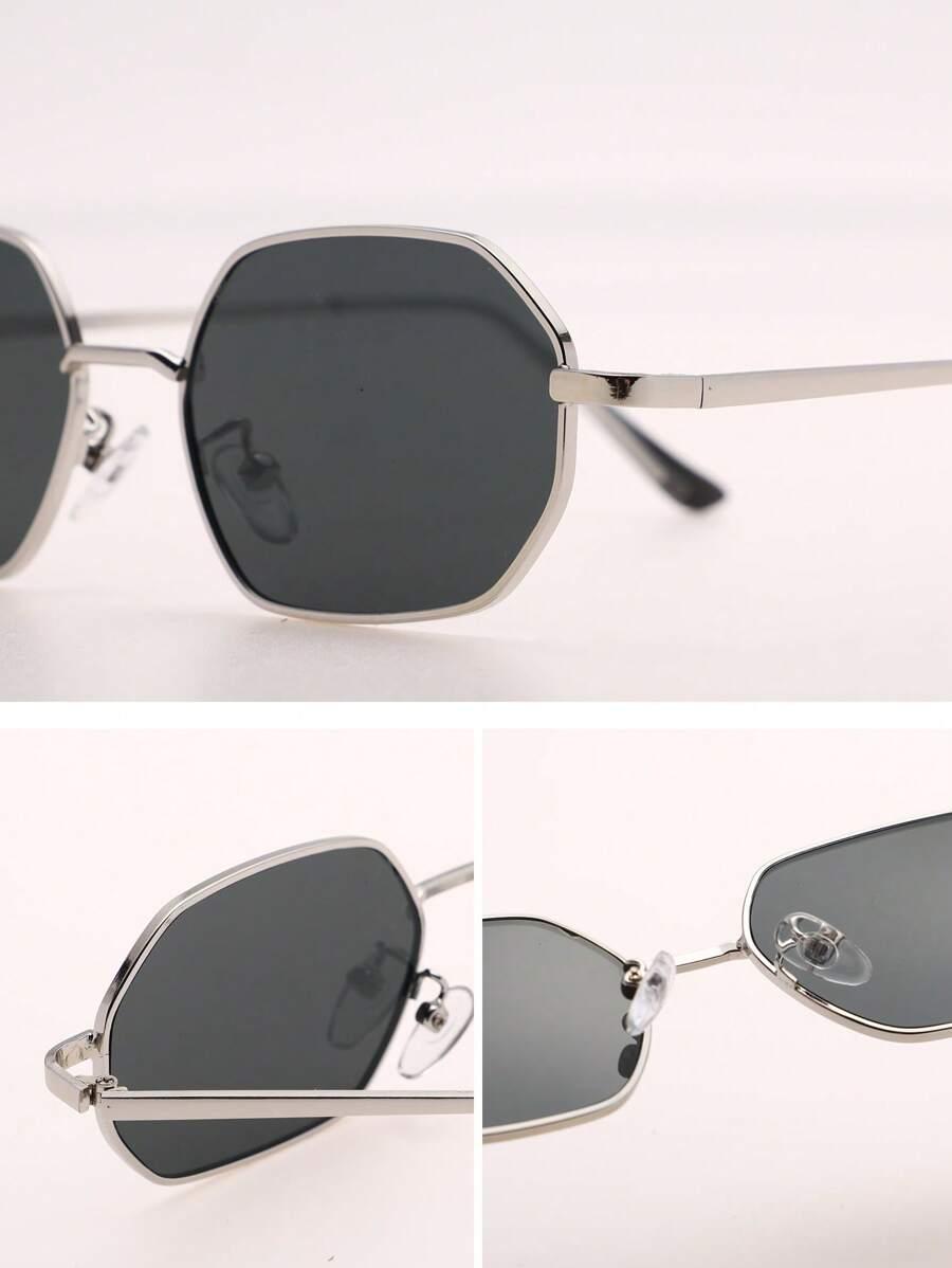 SHEIN OKULARY PRZECIWSŁONECZNE CZARNE SZKŁA S07__