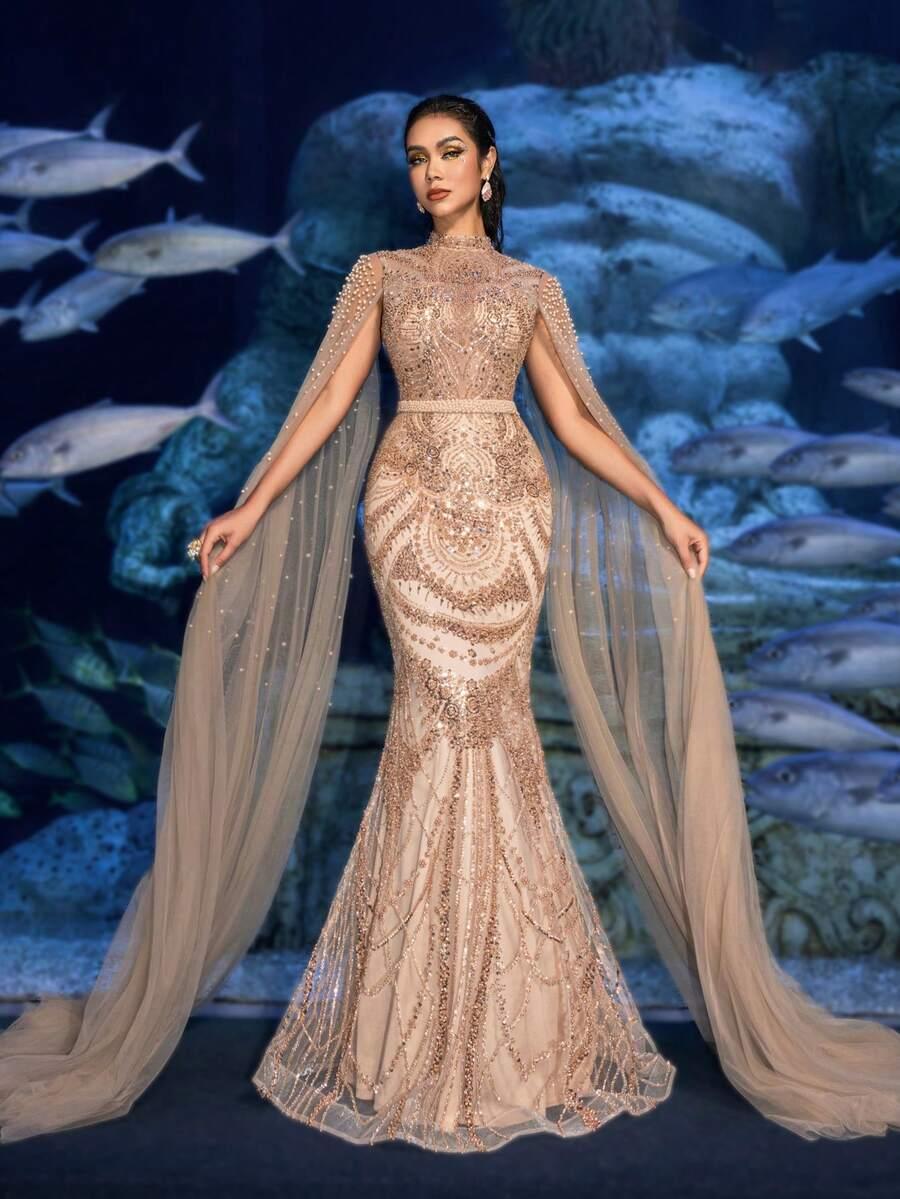 FAERIESTY MAXI SUKIENKA ZDOBIENIE TIUL S09__L