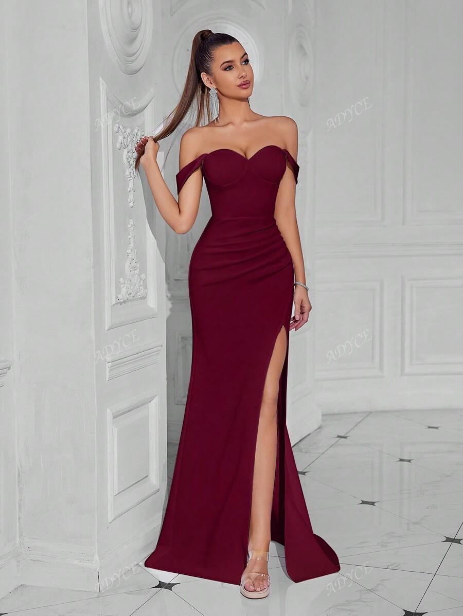 SHEIN BORDOWA MAXI SUKIENKA S06__M