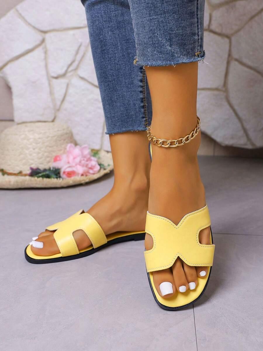 SHEIN ŻÓŁTE KLAPKI CASUAL S06__39,5
