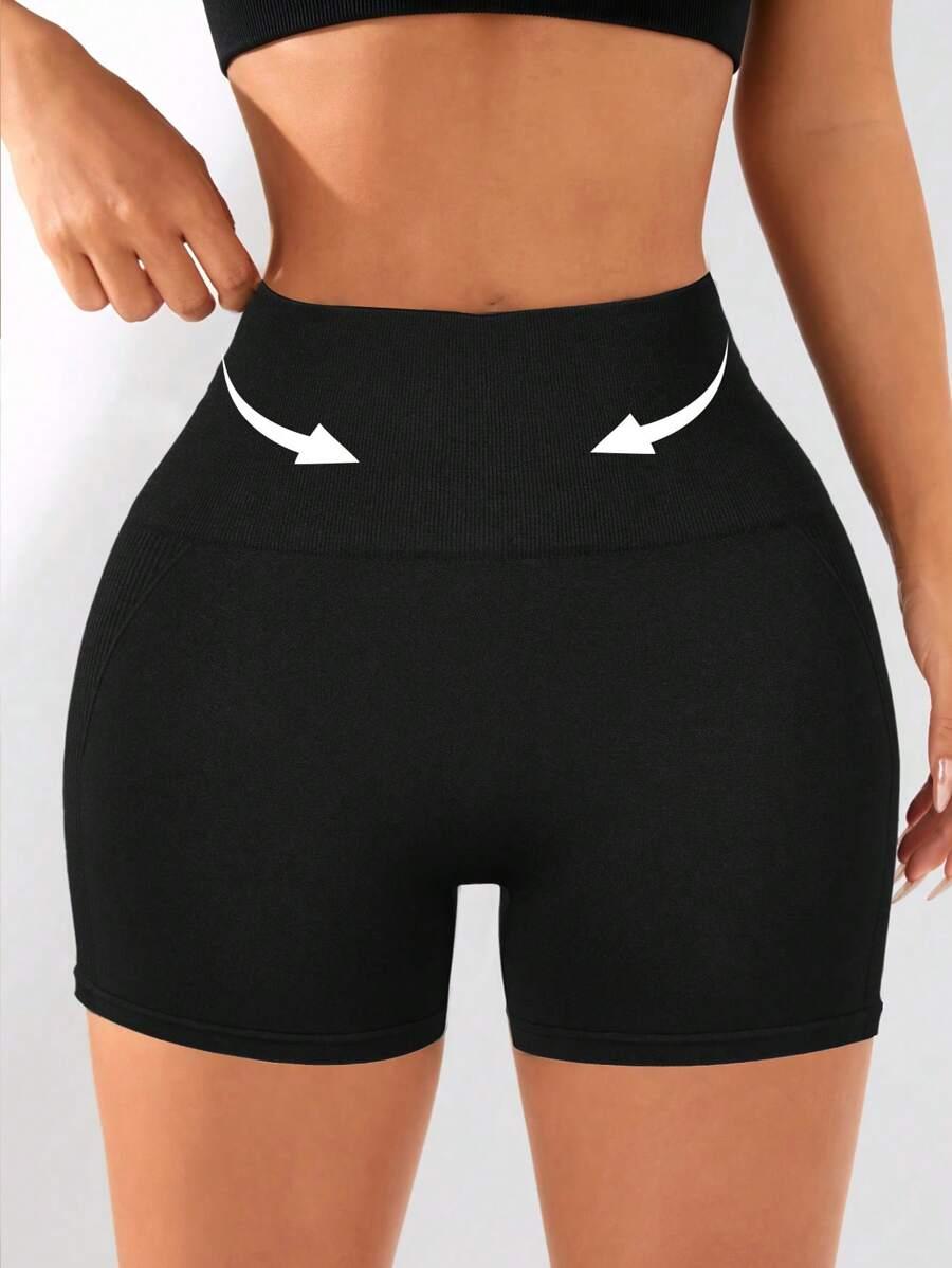 SHEIN CZARNE SPODENKI KOLARKI S06__L
