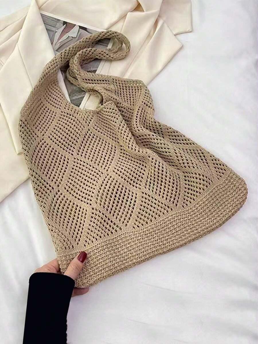 SHEIN BEŻOWA TORBA NA RAMIĘ S07__37X29