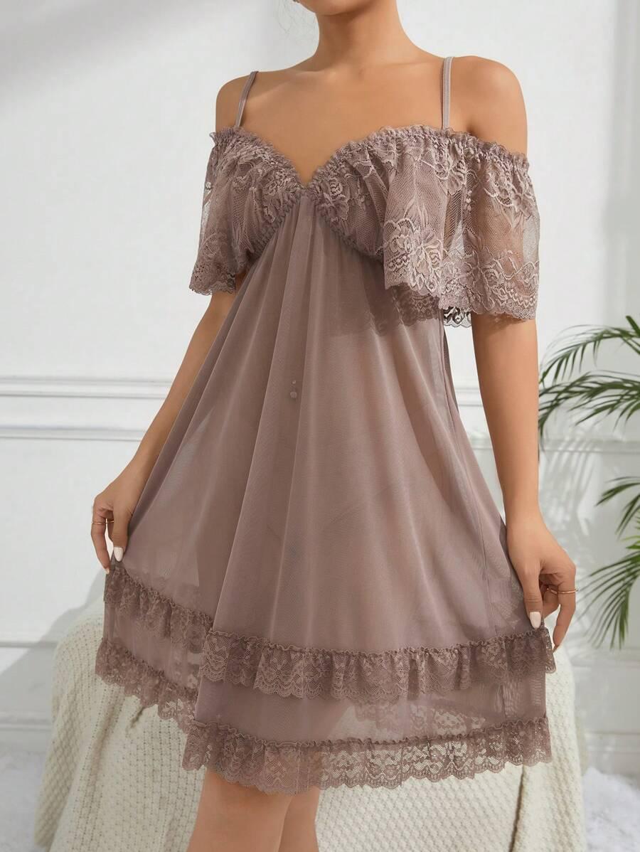 SHEIN KOSZULA NOCNA KORONKA S06__XL