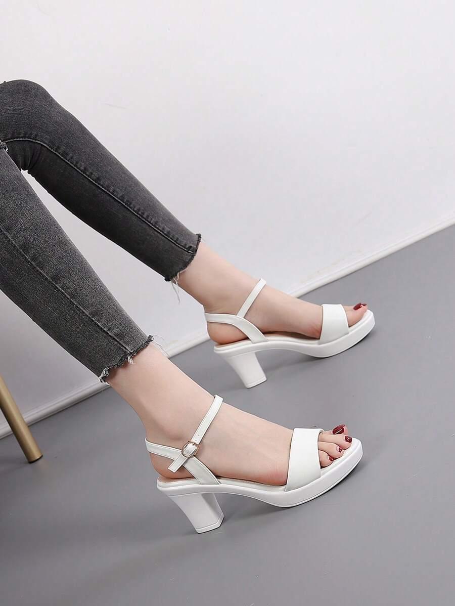 SHEIN BIAŁE SANDAŁY OBCAS S06__38