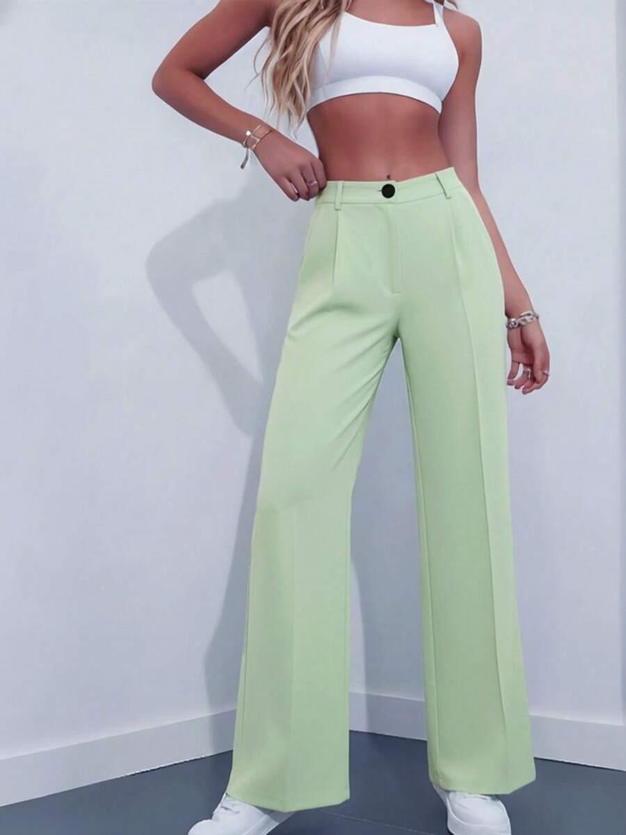 SHEIN ZIELONE SPODNIE KIESZENIE S06__S
