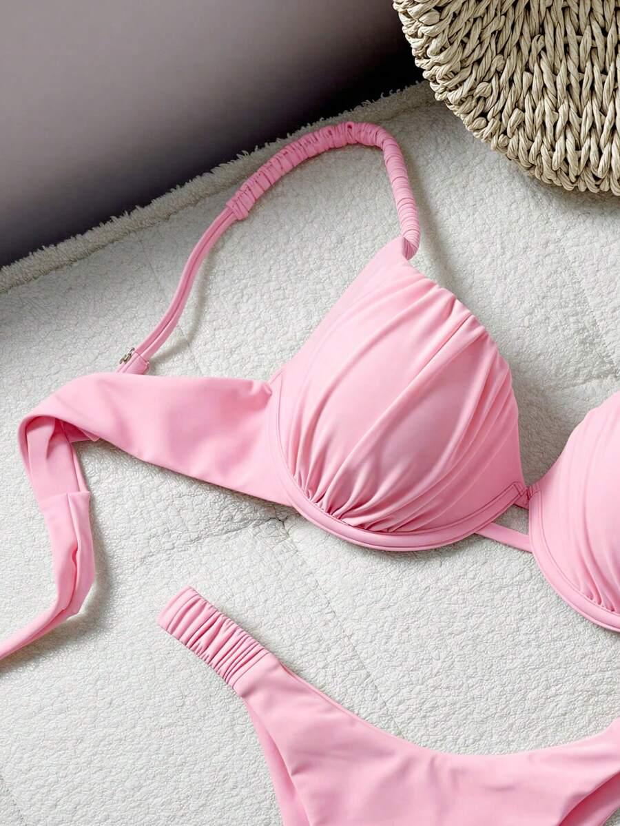 SHEIN DWUCZĘŚCIOWY STRÓJ KĄPIELOWY S09__L