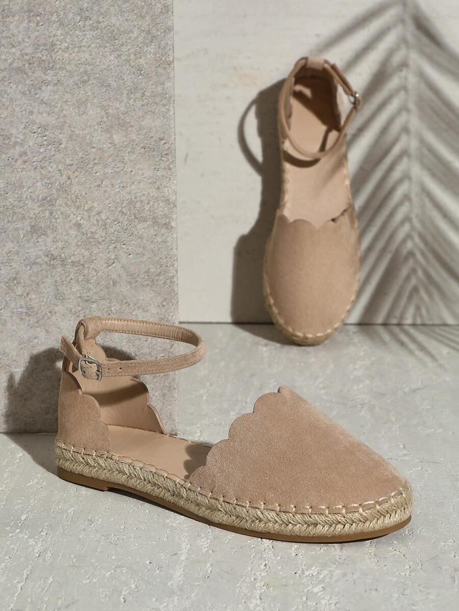 SHEIN BEŻOWE ESPADRYLE SPRZĄCZKA S06__39