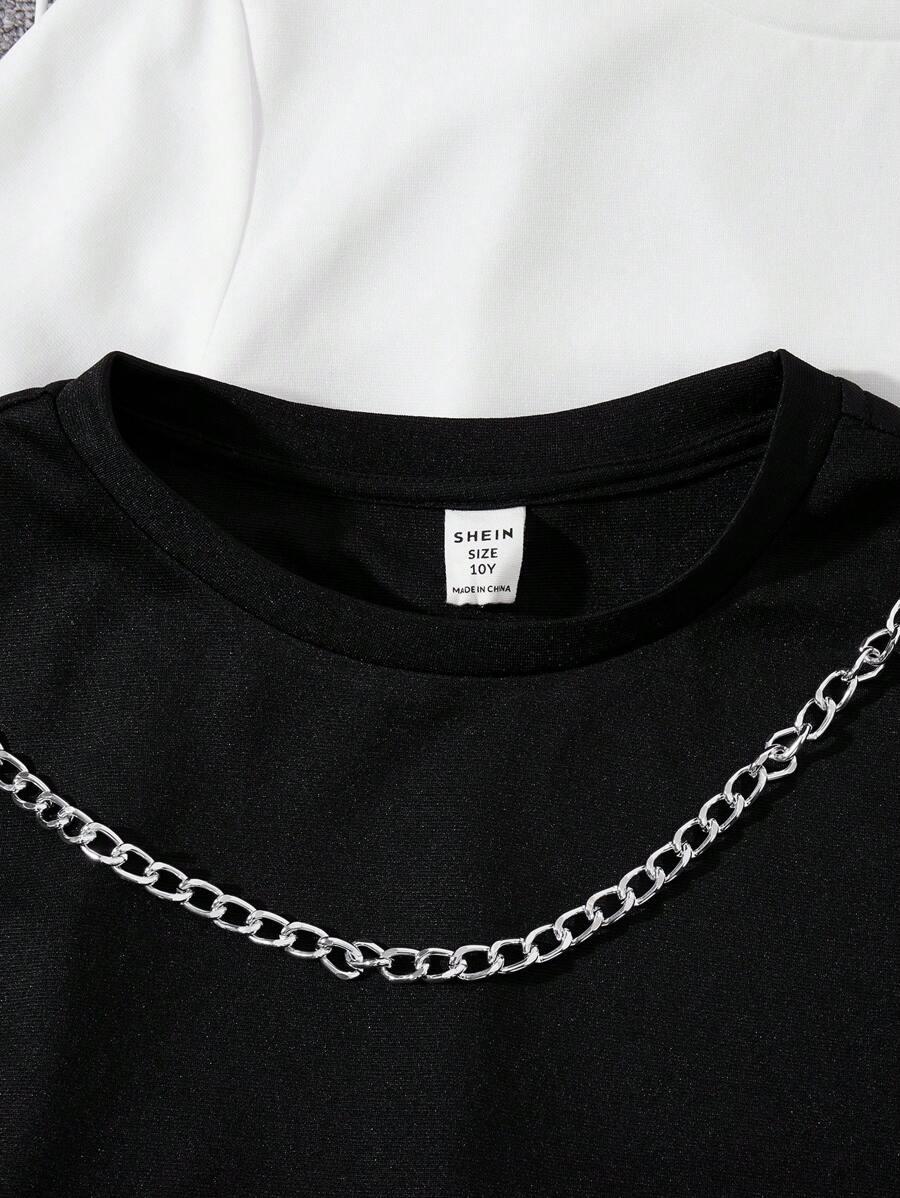 SHEIN T-SHIRT SPODENKI KOMPLET 3-PACK S06__122/128