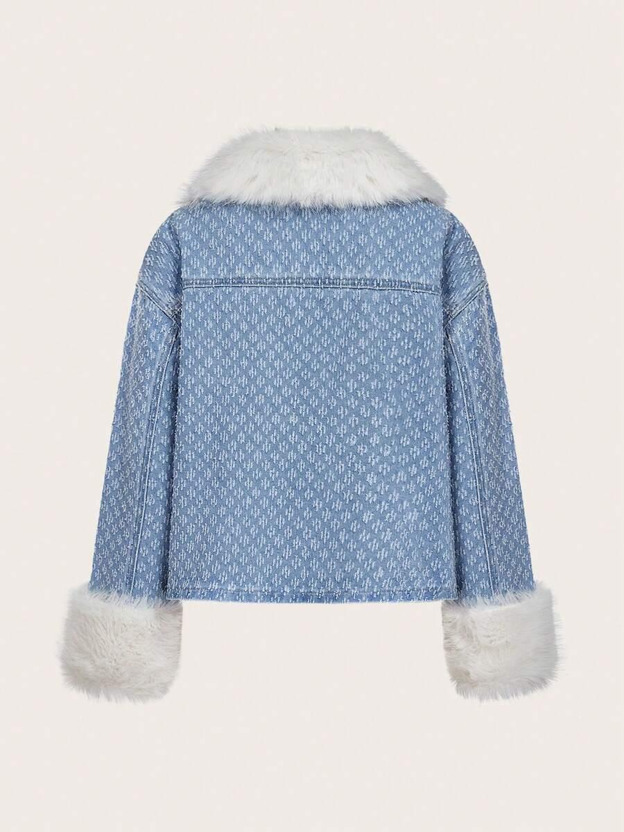 SHEIN JEANSOWA KURTKA MIŚ S06__XS
