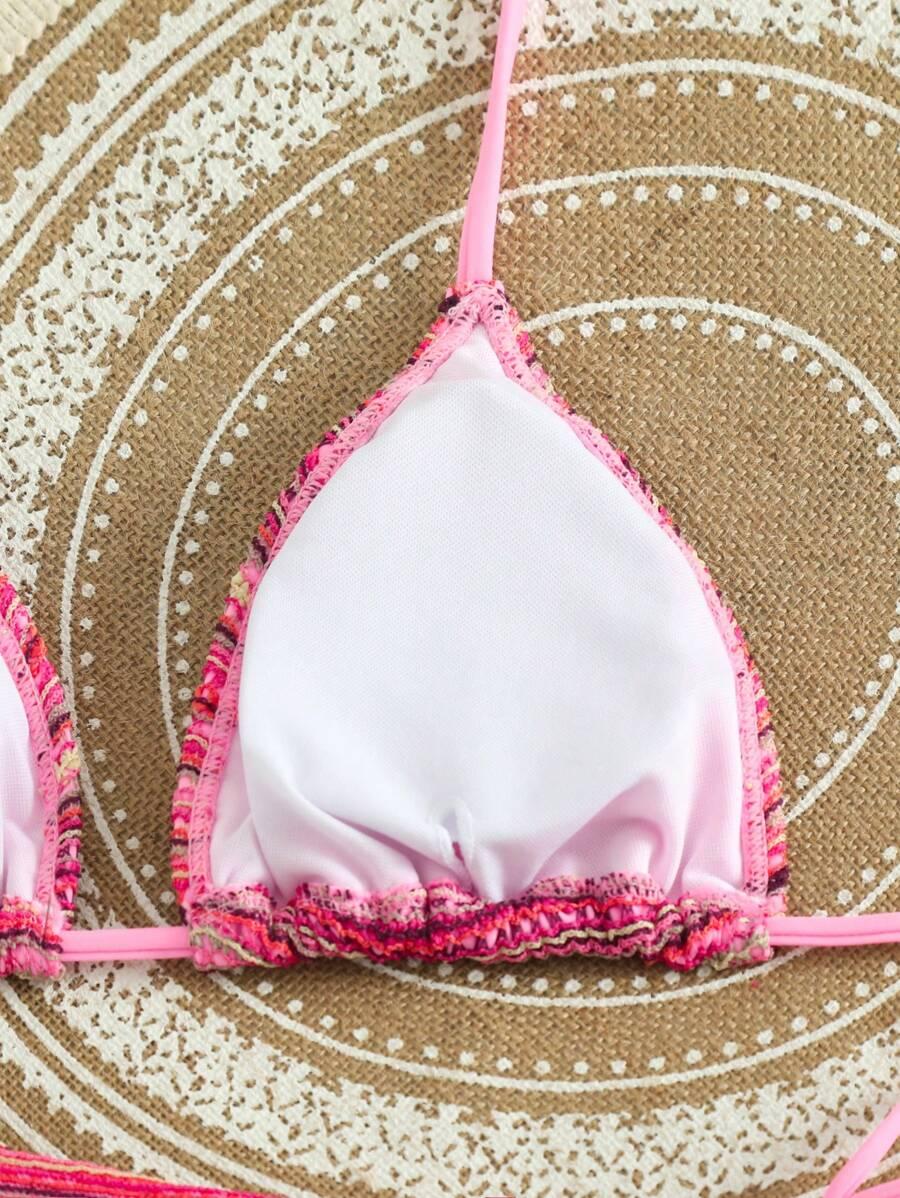 SHEIN DWUCZĘŚCIOWY STRÓJ KĄPIELOWY SPODENKI KOMPLET PK01__S