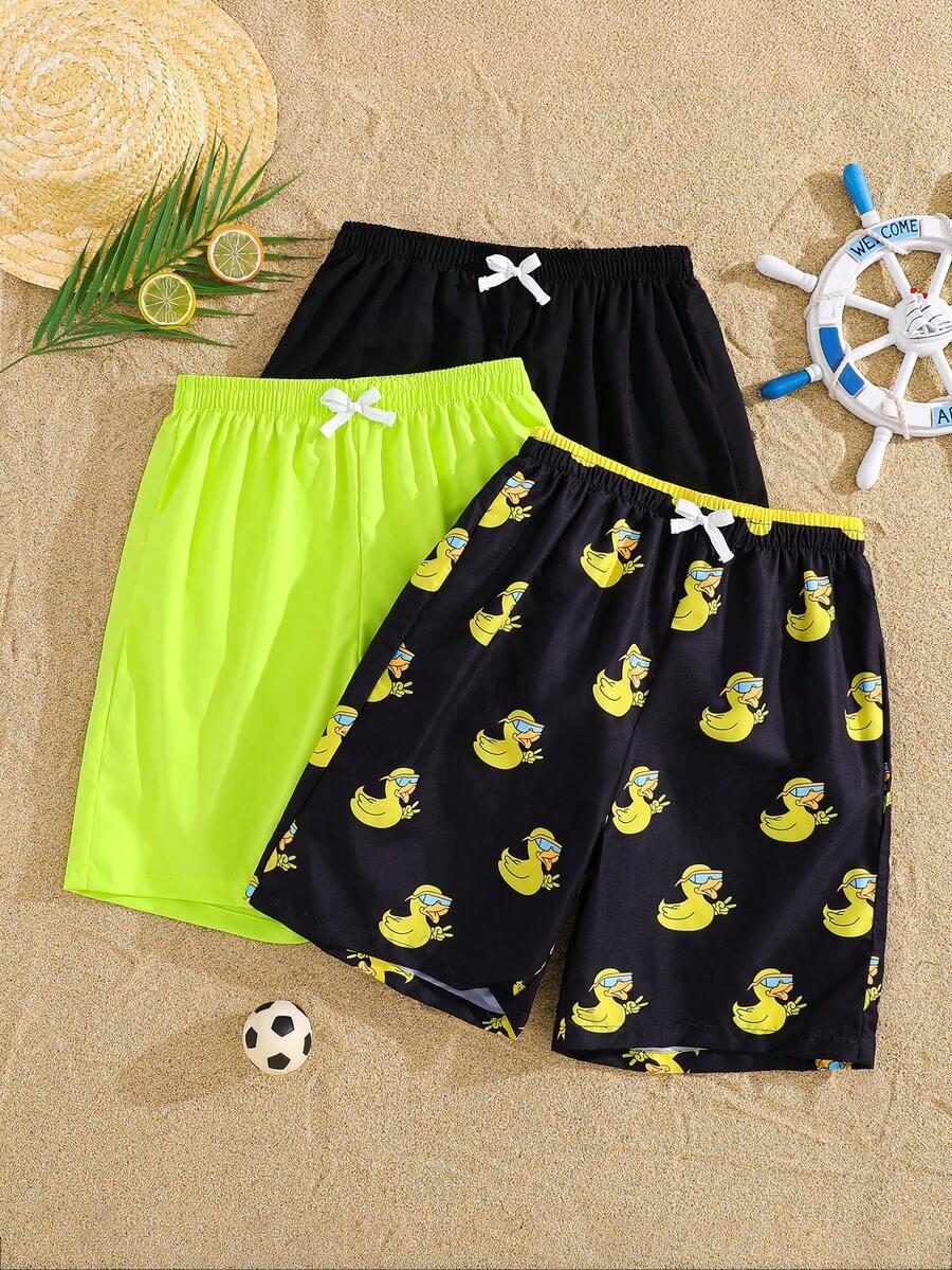 SHEIN ZIELONE KĄPIELÓWKI SPODENKI S06__152-160